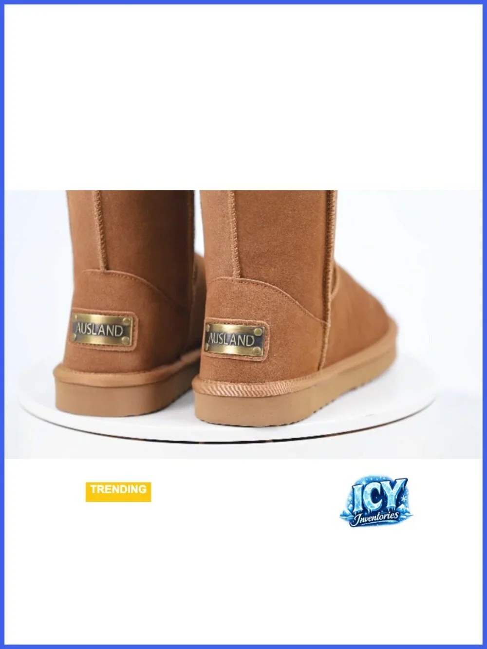 Genuine Suede Waterproof Fur Lined Mid-Calf Snow Boots